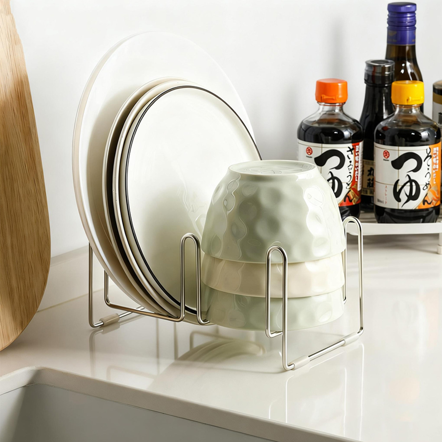 一人食碗碟沥水架晾碟杯架台面碟盘架子放碗餐具收纳格304不锈钢,厨房/烹饪用具,碗架,淘宝优惠券,粉丝福利购,淘宝优惠卷