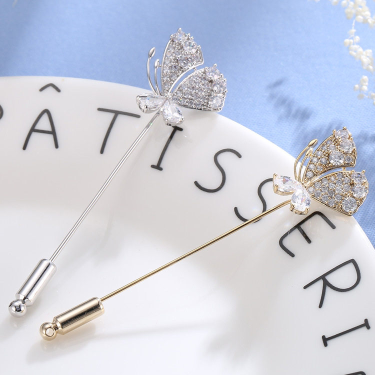 蝴蝶一字胸针男女通用西装插针式胸花固定衣服高级感防走光别针,饰品/流行首饰/时尚饰品新,胸针,淘宝优惠券,粉丝福利购,淘宝优惠卷