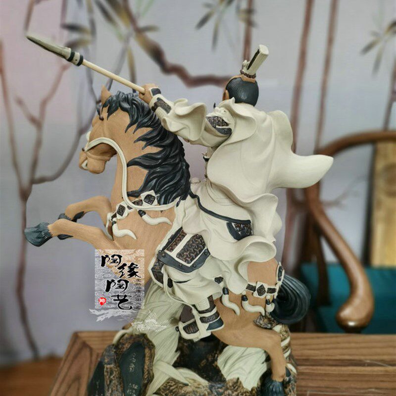 陶瓷工艺品  石湾公仔 三国 三英战吕布 吕布