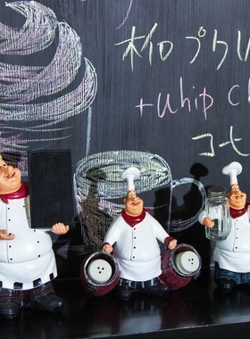 美式乡村复古厨师功能摆件家居餐厅酒吧咖啡馆时尚装饰摆设