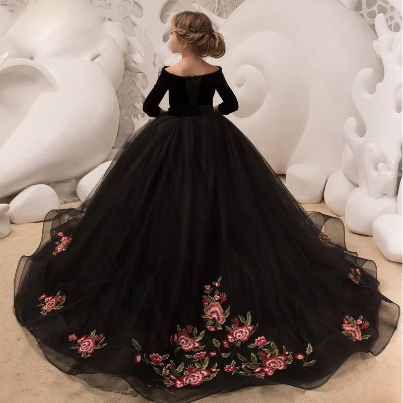 女童晚礼服公主裙2021小主持人洋气走秀大童钢琴儿童拖尾演出礼服,童装/婴儿装/亲子装,儿童礼服,淘宝优惠券,粉丝福利购,淘宝优惠卷