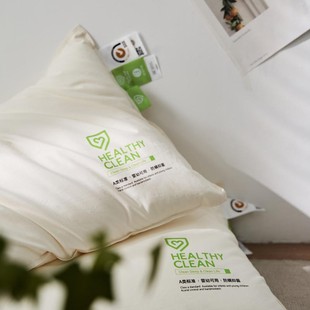 A类无荧光枕头护颈枕中底高纯棉枕芯家用防螨不塌陷不变形一对拍2