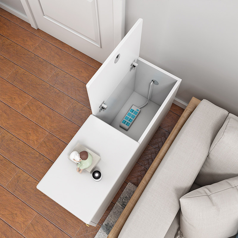 北欧边几柜轻奢创意多功能客厅小窄长方形沙发边柜20cm夹缝角几柜