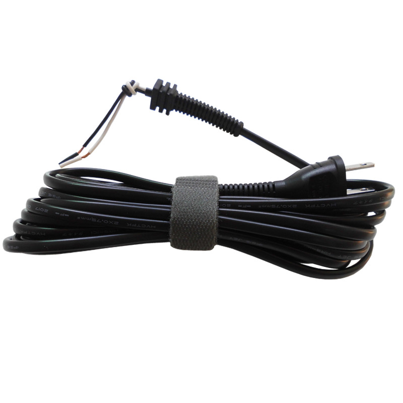 纯铜电源线两项插头线2*0.75平方 两线二插两芯电源线带卡槽位尾