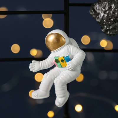 态生活网红北欧创意宇航员立体冰箱贴太空人冰箱贴纸星球装饰磁贴