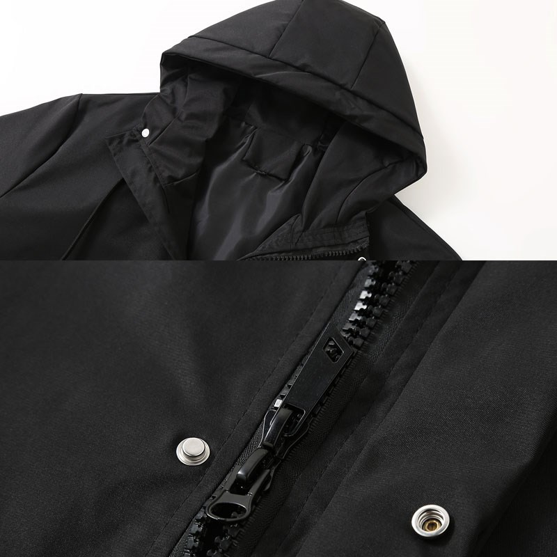 13XL420斤180cm胸围巨大撞色加肥加大中长款夹克胖子风衣宽松外套