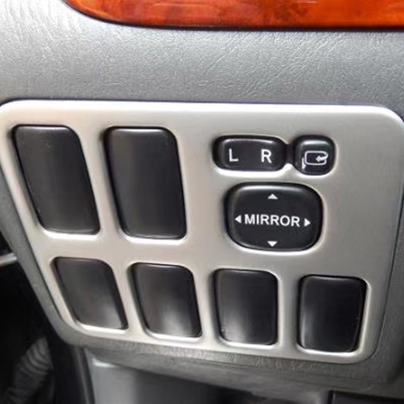 适用03-09普拉多内饰老款霸道出风口改装lc120中控面板装饰改装件