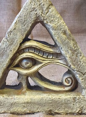 澳洛瑞斯古埃及纪念品荷鲁斯之眼办公室招财酒吧创意装饰摆件礼品