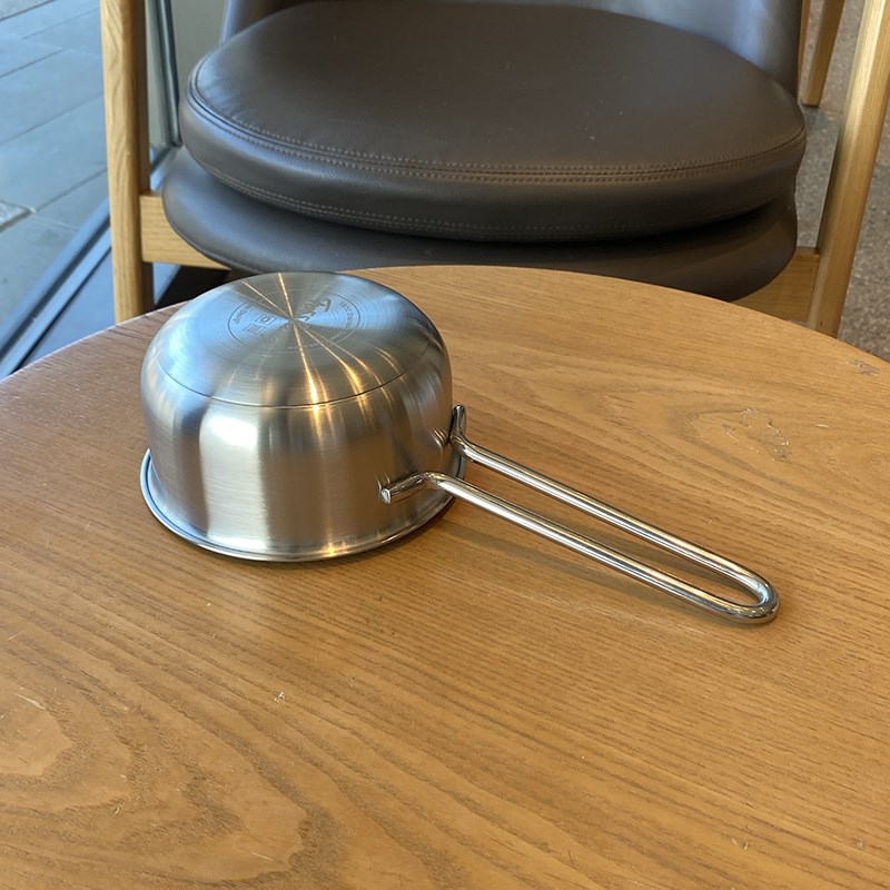 老板娘自用款!18/10不锈钢迷你辅食油炸泼油小奶锅 热辅食浇酱汁