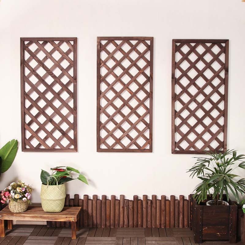 实木网格植物爬藤架客厅壁挂装饰室内阳台靠墙上绿萝悬挂式花架子