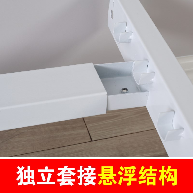 四脚悬浮铁床铁艺榻榻米床架1.5米1.8米双人床单人儿童床网红钢架