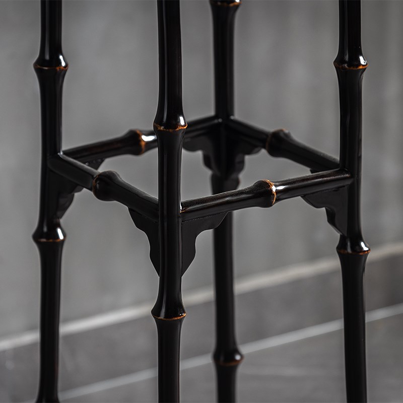 新中式筇竹花几花架竹禅意宋式香几古典明式家具盆景布置花竹架子