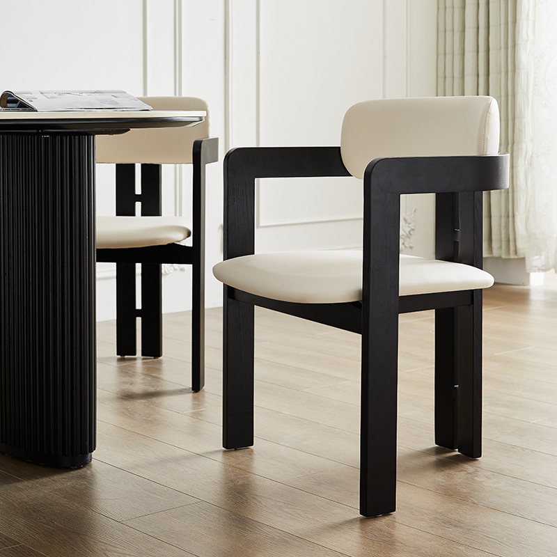 餐椅2023新款法式复古椅子全实木扶手餐椅家用靠背椅子艺术小型椅,住宅家具,餐椅,淘宝优惠券,粉丝福利购,淘宝优惠卷