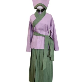 古代仆人服装女佣汉服丫鬟女宫女侍女杂役古代平民粗布茶馆工作服