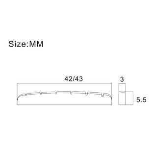 后浪器乐 天然牛骨电吉他琴枕 升级零配件 6弦 通用芬达ST SQ琴头