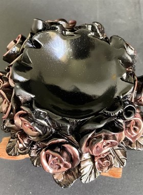 玫瑰花水晶球底座