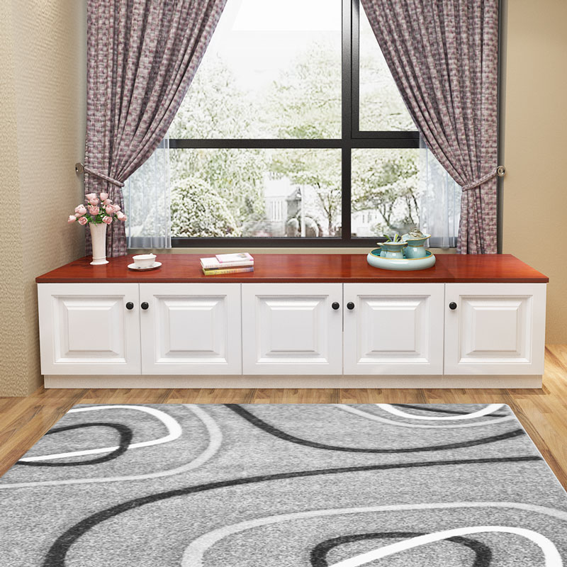 定制飘窗柜子阳台收纳柜颗粒板材换班板地柜储物柜可坐人