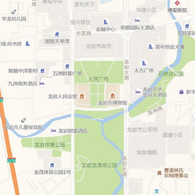 2024新款龙岩市城区地图办公室挂图高清防水墙壁装饰实物推荐定制