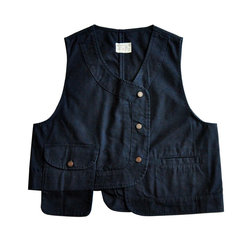 沾酱 贴袋帆布马甲 男士马甲 重磅夹克外套 春秋款  工装马夹男