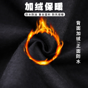 时尚罩衣女新款冬季加绒保暖长袖外穿上班防水工作服家用厨房围裙