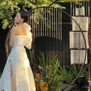 亚克力冰锥珠串婚庆道具仿水晶长条三角条珠帘婚礼用品珠链子成品