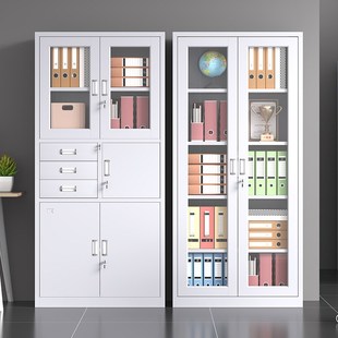 钢制文件柜办公室资料柜财务凭证柜铁皮储物柜矮柜档案柜昆明厂家