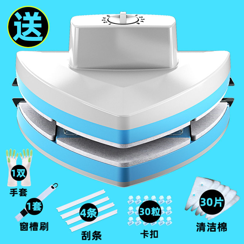 家用擦玻璃神器双面擦高楼三层中空厚刮搽洗窗户保洁开荒清洁工具