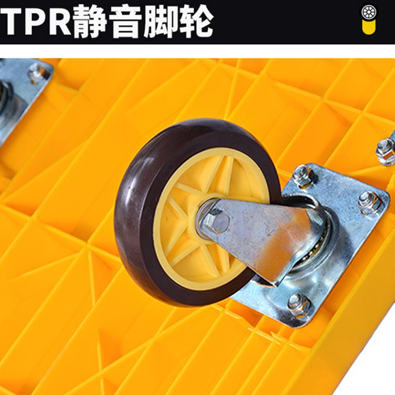 搬运车手推车小平板车拖车拉货车静音折叠加厚不锈钢家用包邮