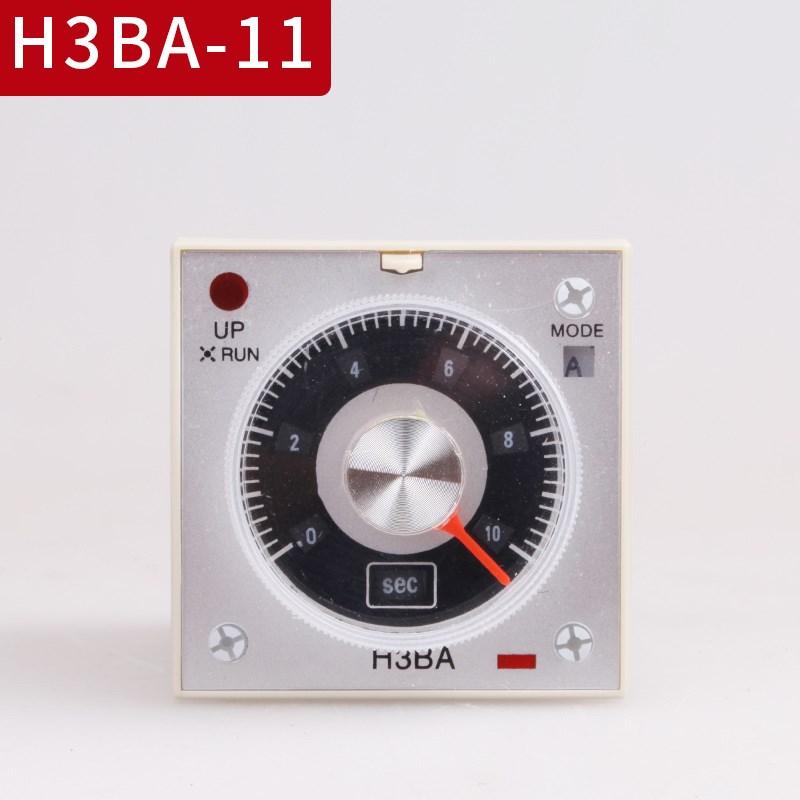 旋钮式时间继电器H3BA-11通电延时带暂停复位11脚角位AC220V 24v