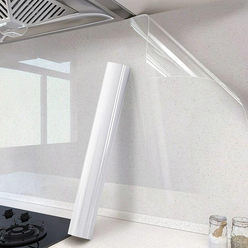 透明厨房橱柜防油贴灶台油烟机贴抽屉垫纸自粘家具透明防水保护膜