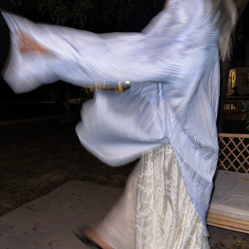 MOERSHOP 风格自定义 条纹BF风防晒衬衫女夏季新款设计感宽松衬衣