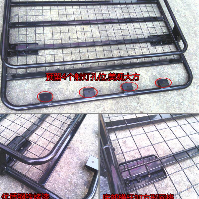 96-02霸道3400 FJ90LC95北汽陆霸2700车顶架行李框射灯涉水喉改装