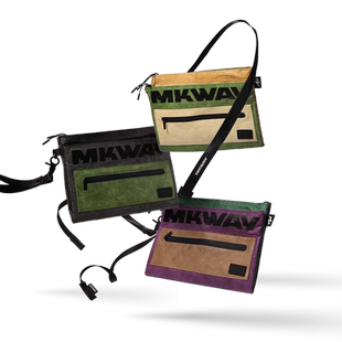 星川MKWAY防水斜挎小背包男单肩女户外轻便骑行多功能邮差信封包