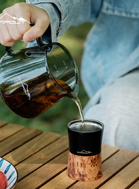 CAMPOUT咖啡过滤器手冲过滤壶滴漏式过滤架玻璃咖啡过滤杯