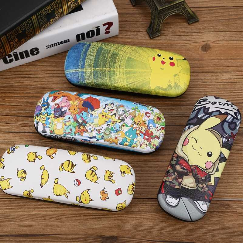 皮卡丘眼镜盒精灵宝可梦口袋妖怪近视眼睛盒日本创意学生收纳盒子