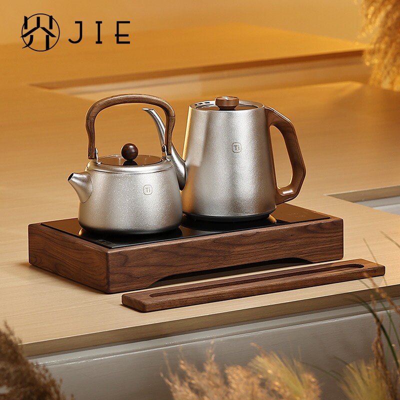 茶小北全自动底部上水纯钛电热水电陶炉煮茶专用壶茶台一体嵌入式