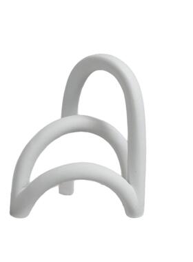 约现代白树脂拱形柜屏风摆件客厅玄关简电色视书BJ00044房饰品摆