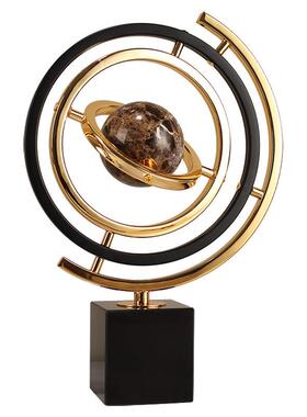 轻奢高档地仪球客摆厅公件美式家居金ZY5206属办室玄关电视柜工艺