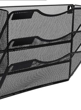 式金属艺文件办公用品文件栏铁文件收架纳整理架挂墙5层办文件架