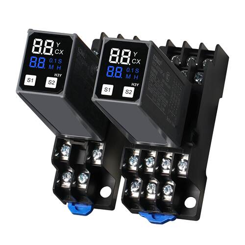 时间继电器H3Y-2延时继电器H3Y-4小型循环数显时间控制器24V220V