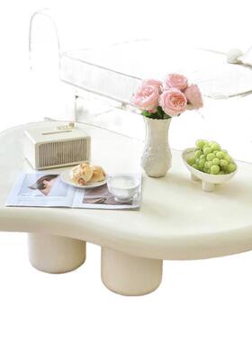 云客朵型茶几厅家风用小户奶油风网红简约现代异形矮桌侘寂小UMU