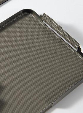 顾RZ-1708现代轻饰奢极简金属皮厅革托盘样板间售客飘窗软装品收