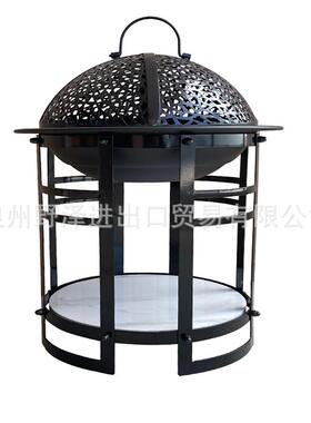 户外烧烤炉木炭阳庭院家台用烧架碳火盆暖室yz-klu00内烤火炉围取