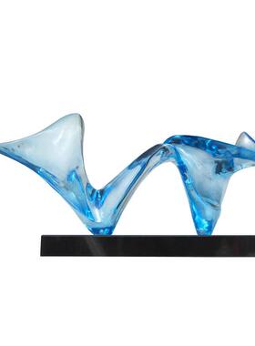 明雕塑现代新中式酒大堂透办店公室样板房玄关ST757装设饰摆艺术