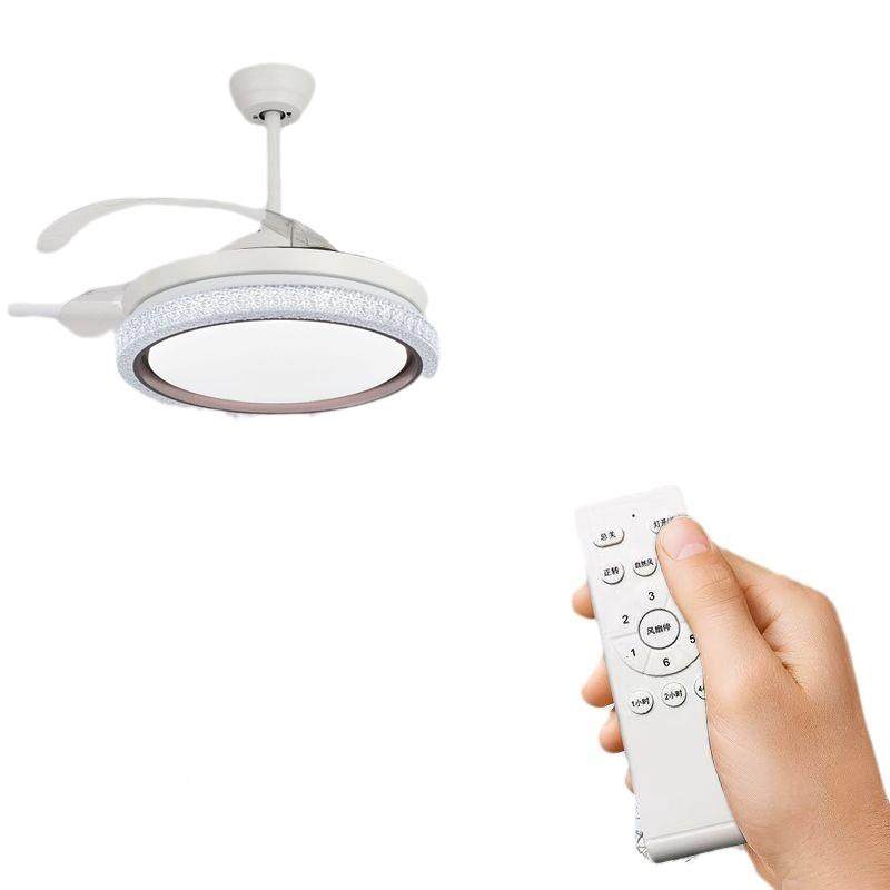 变频新款隐形风扇灯家用厅客卧室餐厅智大风力能音吊扇灯一语体,家装灯饰光源,风扇灯,淘宝优惠券,粉丝福利购,淘宝优惠卷