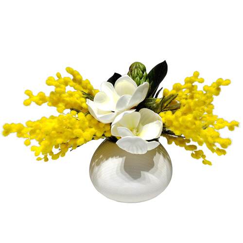 现代轻奢真花艺绿植陶瓷插花器客饰厅餐桌售楼处洽779仿桌谈面装