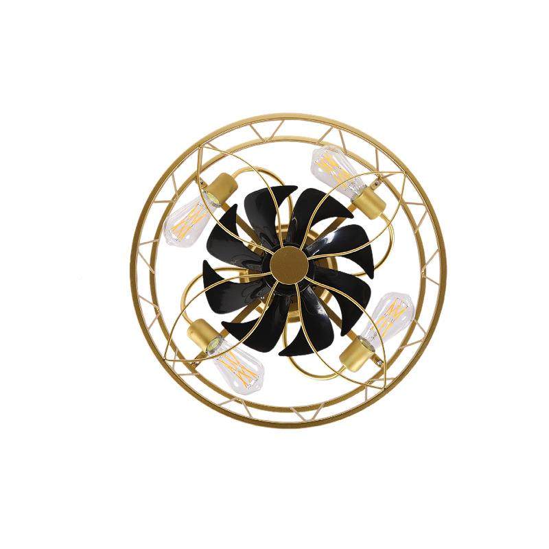 欧铁艺风扇灯高级感卧吸顶风扇室隐形可意定时式北欧大厅吊创扇简,家装灯饰光源,风扇灯,淘宝优惠券,粉丝福利购,淘宝优惠卷
