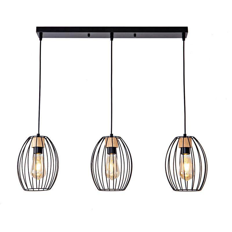 复古餐厅约吊台灯创意三头鸟笼餐厅灯灯具简艺术铁艺吧灯饰,家装灯饰光源,智能吊灯,淘宝优惠券,粉丝福利购,淘宝优惠卷