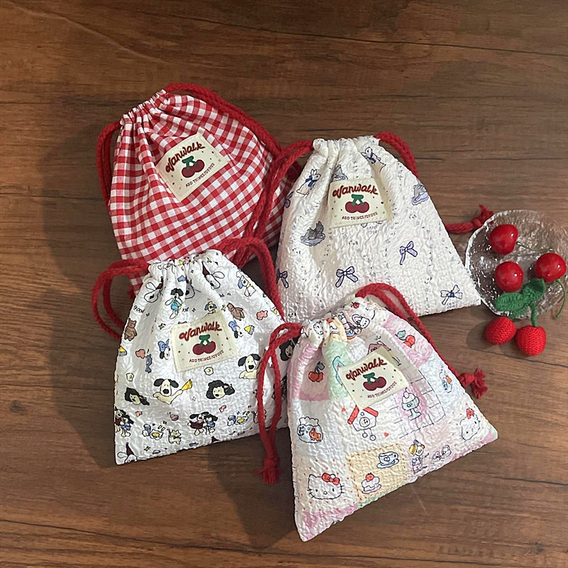 25便捷化妆洗漱包外出旅行姨妈巾收纳包大容量抽绳束口首饰收纳袋