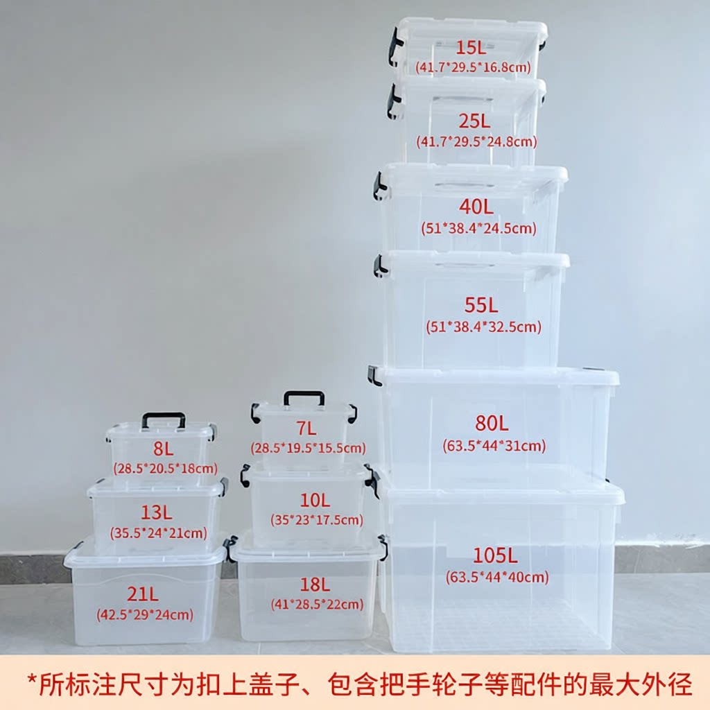 家用桌面零食杂物收纳盒厨房塑料